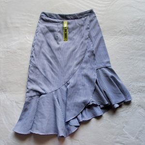 Gianni bini blue and white skirt